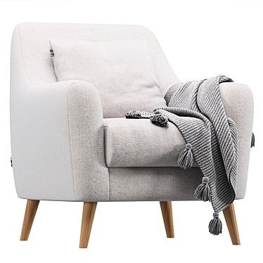 Stylish Odense Armchair by Divan.ru 3D model image 1 