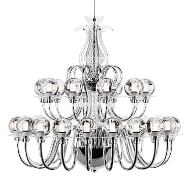 Modern Classic Chandelier Fixture 3D model image 1 