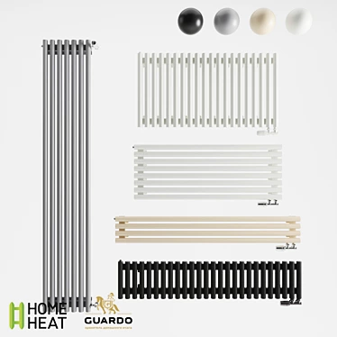 GUARDO TORRE 4D Radiator Set 3D model image 1 