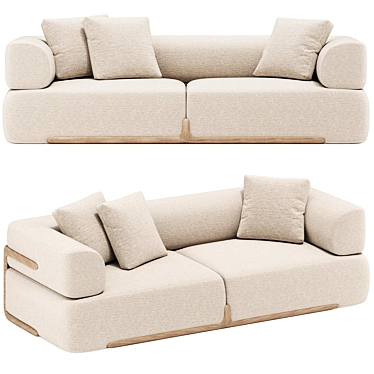 Translation:
КЛЕМ Диван от Porada

Title: Luxurious Klem Sofa Elegance 3D model image 1 