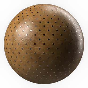 Dot Metal Leather Panel Texture 3D model image 1 