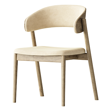 Modern Gray Siena Chair 3D model image 1 