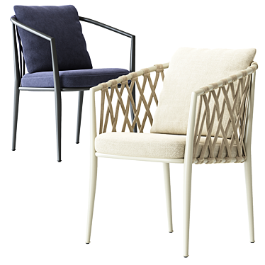 BeB Italia Erica Outdoor Chair 3D model image 1 