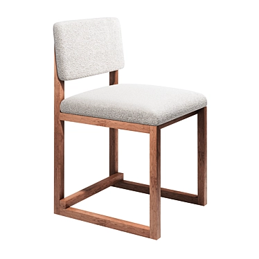 Elegant Upholstered Dining Chair 3D model image 1 