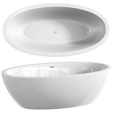 Tellkamp Space Oval Freestanding Bath 3D model image 1 