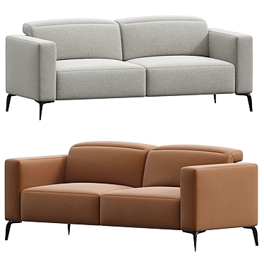 Modern Comfort Zurich Sofa Boconcept 3D model image 1 