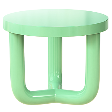 Sleek Pompidou Accent Table 3D model image 1 