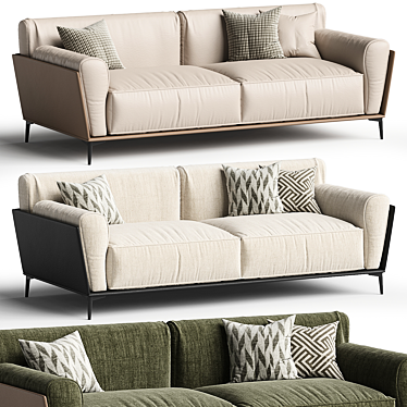 Voldemordo Upholstered Loveseat Sofa 3D model image 1 