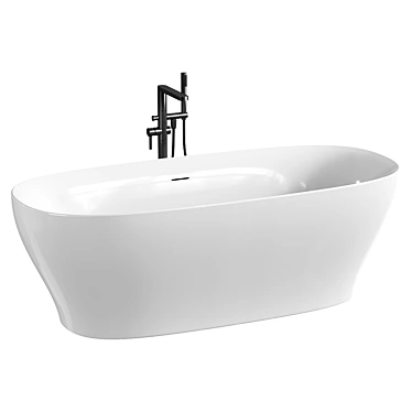 Luxury Tellkamp Oval Gloss Bath 3D model image 1 