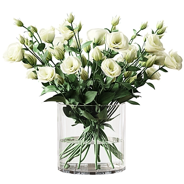 Eustoma & Lisianthus Bouquet Duo 3D model image 1 