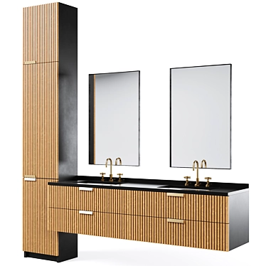 "Cazarina Casablanca Sink Vanity Set 3D model image 1 