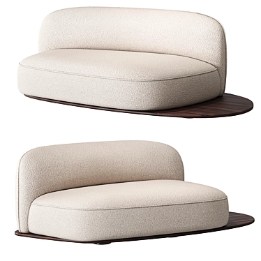 Contemporary Chic Miguel Sofa-inspired Luxury 3D model image 1 