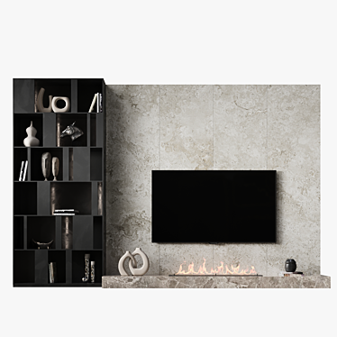 Translation of "TV Wall 12" to Russian: ТВ Стена 12

 Modern TV Wall Mount Stand 3D model image 1 