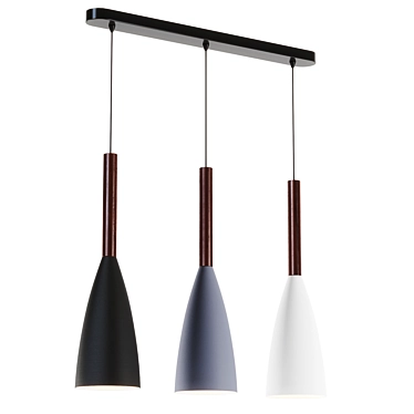  Brushed Carlyle Pendant Light 3D model image 1 