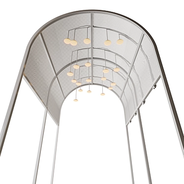 Metal Arc Ceiling with lighting