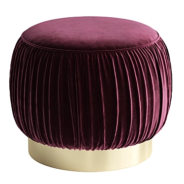 Modern Boho Pouf Exported FBX 3D model image 1 