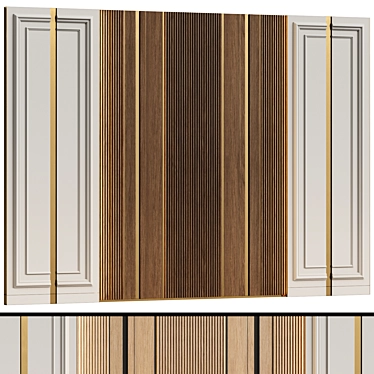 Neo-Classical Wall Panels 3 3D model image 1 