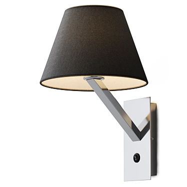 Modern Steel Wall Lamp Light 3D model image 1 