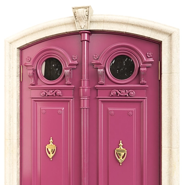 Classic Tempera 3D Door Design 3D model image 1 