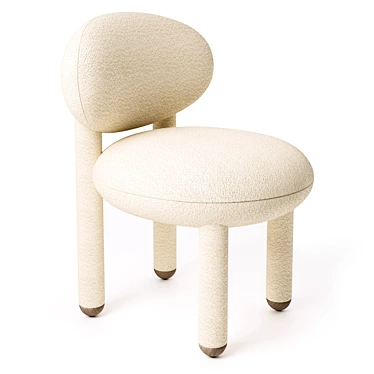 Noom Flock Chair CS1: Elegant Designer Piece 3D model image 1 