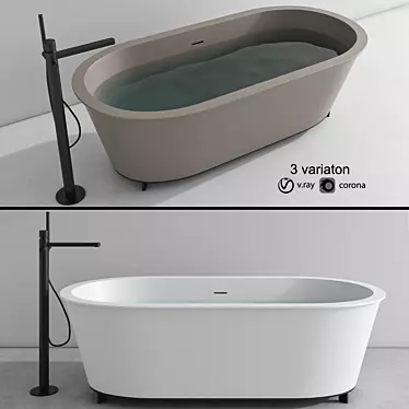 Cielo Ottavia Bathtub 3D Models 3D model image 1 