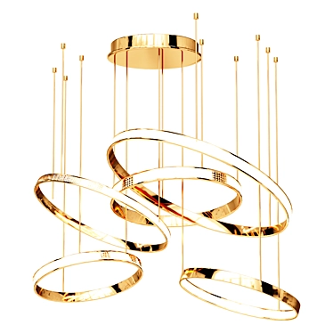 Eurosvet Smart Posh Copper Chandelier 3D model image 1 