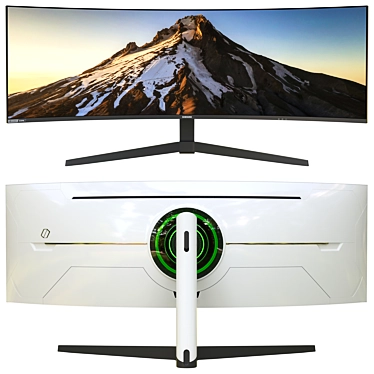 High-Performance Samsung Monitor Display 3D model image 1 