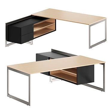 Forma5 Vektor Executive Desk 3D model image 1 