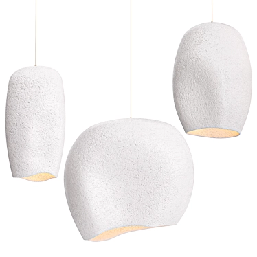 Sleek Unai Pendant Light 3D model image 1 