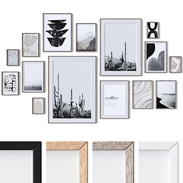 15-Piece Wall Art Set 3D model image 1 