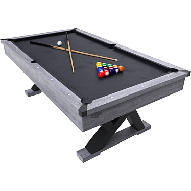 Modern American Legend Pool Table 3D model image 1 