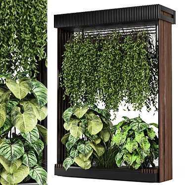 Metal Shelf Hanging Plant Set 3D model image 1 