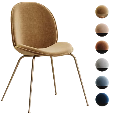 GUBI Beetle Chair: 6 Color Options 3D model image 1 