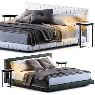 Modern Twiggy Bed by Minotti 3D model image 1 