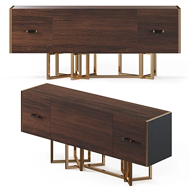 Sleek Hancock Sideboard Design 3D model image 1 