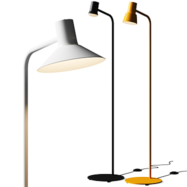 Zero Gravity LED Floor Lamp 3D model image 1 