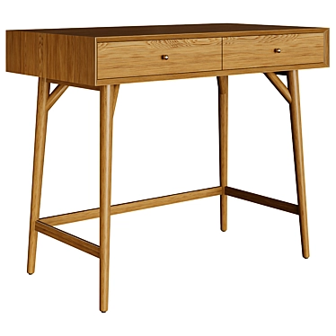 Mid-Century Mini Desk by Westelm 3D model image 1 