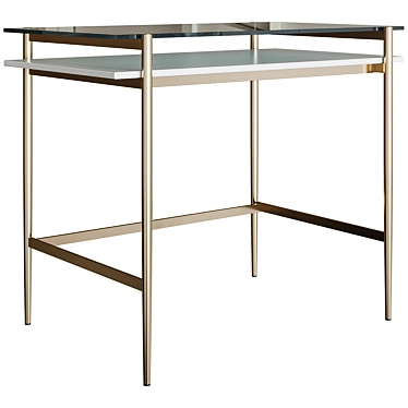 West Elm Mid-Century Mini Desk 3D model image 1 