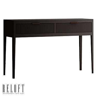 Modern Console Table with Drawers 3D model image 1 