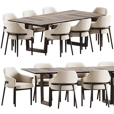 Elegant Dining Set: Trench & Bolero 3D model image 1 