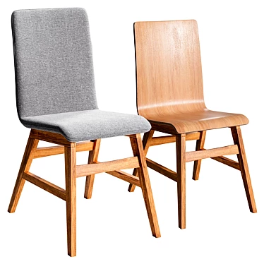 Modern Narvik Skandi Dining Chair 3D model image 1 