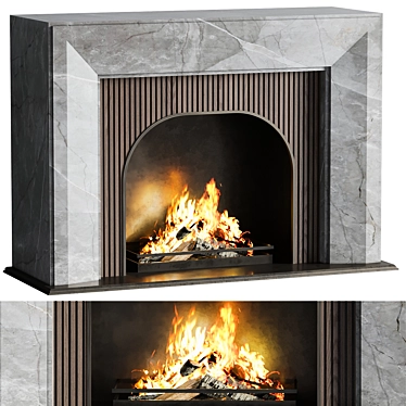 Fireplace 21 3D Model Download 3D model image 1 