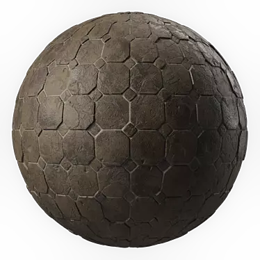 Artisan Slate Pavement Material 3D model image 1 