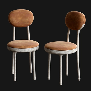 Minimalist Ana Chair - Zana Design 3D model image 1 