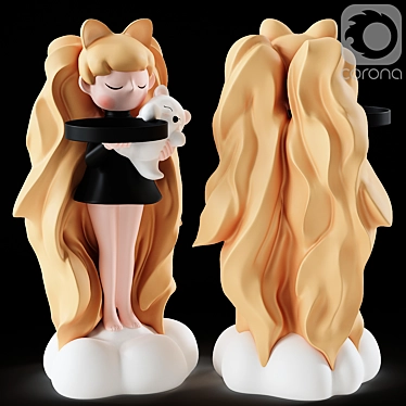 Cat girl figurine