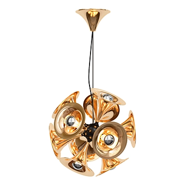 Elegant Botti Pendant Lamp 3D model image 1 