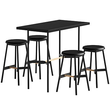 Sleek Bar Table Knobb Model 3D model image 1 