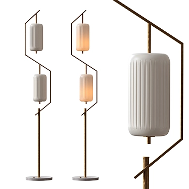 Mid-century Modern Floor Lamp 3D model image 1 