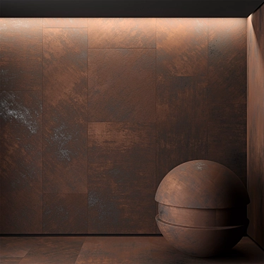 Seamless Corten Texture Pack 3D model image 1 