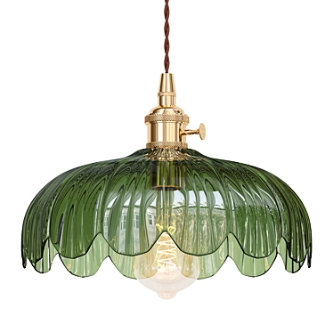 Adjustable Vintage Pendant Light 3D model image 1 